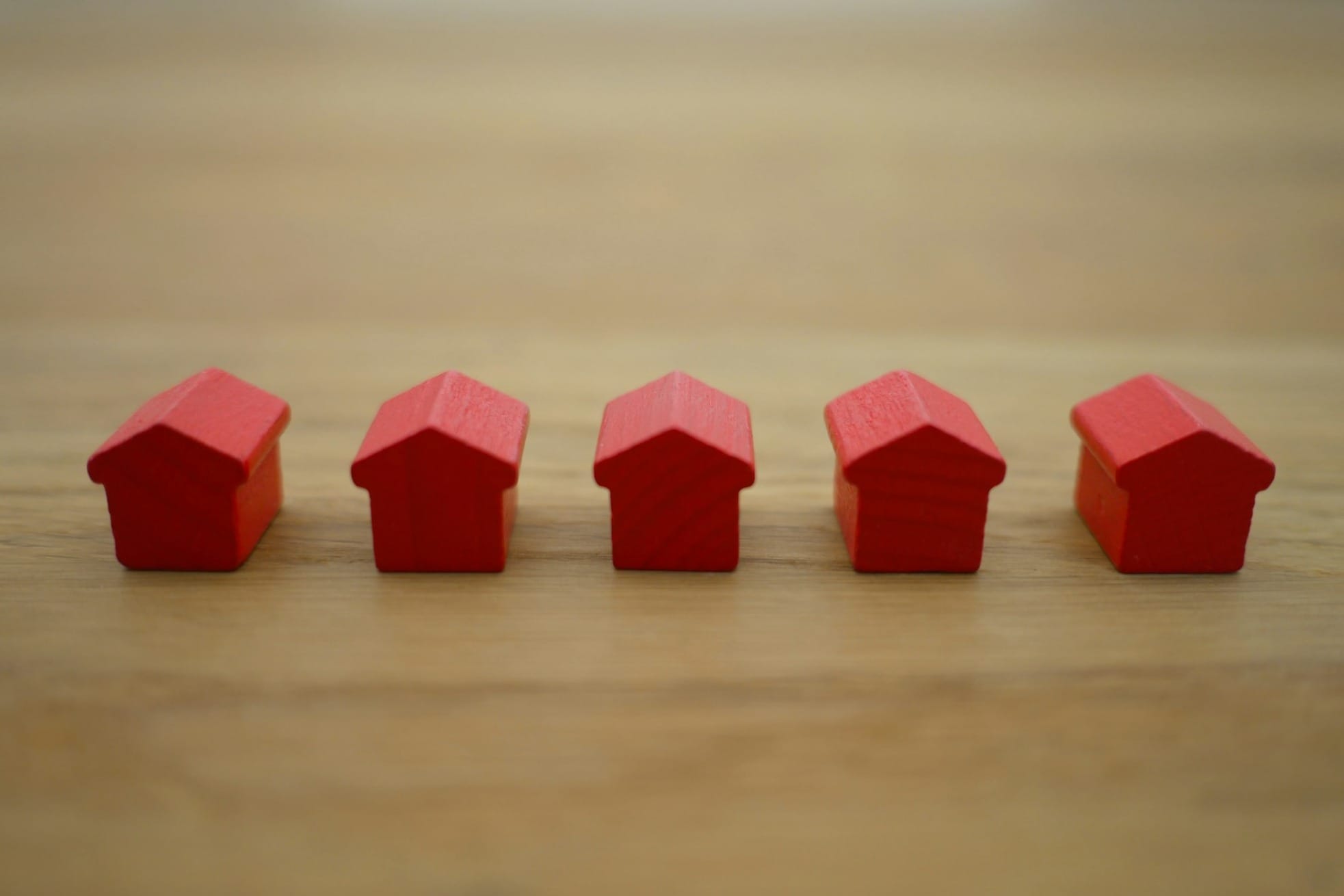 red blocks on brown wooden table